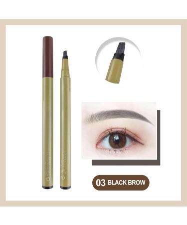 Brow Definer | Sweatproof and Easy Coloring Pencil for Eyebrow Beauty Beauty Products for Shopping Dating Traveling Gathering Home Puchen Black-brown - Buy Online on SooperMarket.com