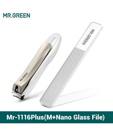 MR.GREEN Nail Clippers Anti Splash Fingernail Cutter Stainless Steel  - M+Nano Glass File - Buy Online on SooperMarket.com