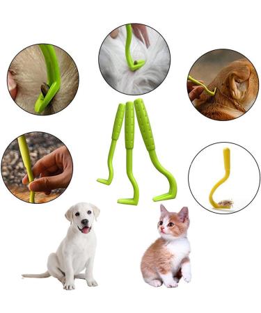 3PCS of Tick Hooks are Suitable for all Tick Anti-Tick Levers to Protect Dogs Cats and Horses Tick Traps Tick Hooks Tick Traps (Green) - Buy Online on SooperMarket.com