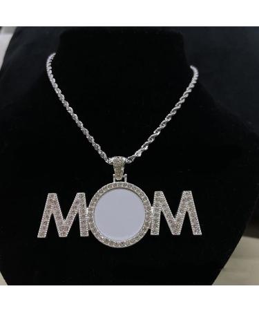 OralGos Sublimation Necklace - Unique Mom Pattern Heat Transfer Clavicle Chain Jewelry for Mother's Day - Perfect Gift! - Buy Online on SooperMarket.com