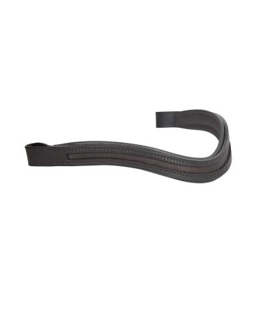 SIE Browbands for Horses Empty U-Shaped 16" Havana Full (16'') Havana
