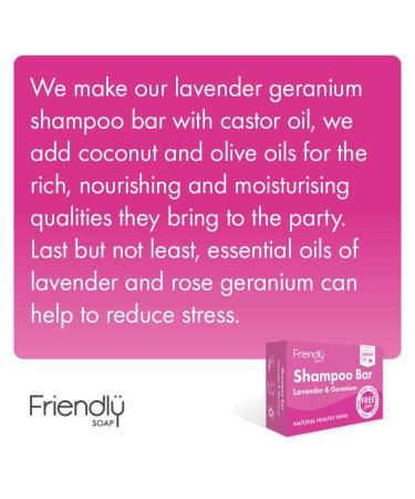 Buy Lavender Geranium Natural Shampoo Bar (95g Pack of 12) - Eco-Friendly Sulfate-Free International Shipping Available - Buy Online on SooperMarket.com
