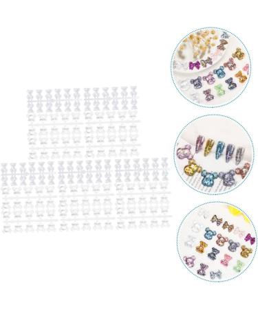 Healeved 3 Bear Head Nail Color Displaying Tool Transparent Nail Color Display Tool Bear Nail Color Displaying Tool Manicure Tools Nail Tools for Nail Art Nail Polish Polishing Plate - Buy Online on SooperMarket.com