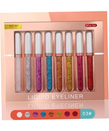 8 Colors Liquid Eyeliner Colourful Waterproof Eyeliner Cosplay Matte Eyeliner Set 2.5mL Style 3. - Buy Online on SooperMarket.com