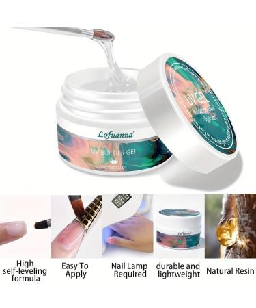 Lofuanna 15g Clear Builder Nail Gel | High Self-Leveling & Strengthening | Nail Extension Gel (1Pcs) - Buy Online on SooperMarket.com
