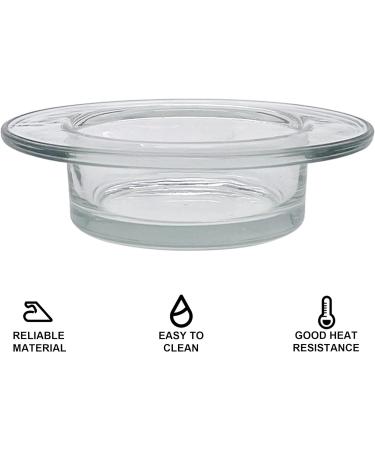 CLKONKA Replacement Wax Warmer Bowl - Durable Glass for Wax Melts - Fits Most Warmers - Round Shape - Ideal for Home Fragrance - Buy Online on SooperMarket.com