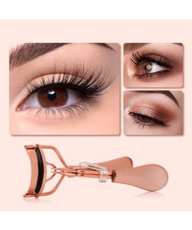 Eyelash Curler with Comb - Metal Lash Curler with Refill Pads | Precision Eye Makeup Tool for Women & Girls - Buy Online on SooperMarket.com