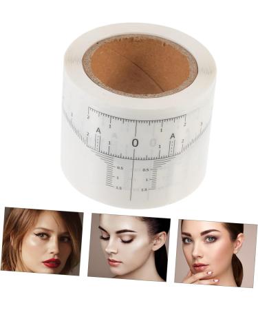 WOONEKY 2 Rolls Adhesive Brow Ruler Stickers Eyebrow Measuring Sticker Makeup Supplies White - Buy Online on SooperMarket.com