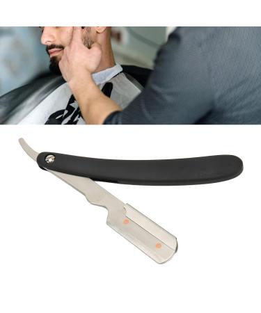 Professional Foldable Stainless Steel Beard Blade Holder | Durable Razor with Straight Edge for Precision Grooming - Buy Online on SooperMarket.com