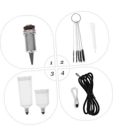 Healeved 1 Set Nail Kit Black Aluminum Alloy Abs Cake Airbrush Kit Air Brush - Buy Online on SooperMarket.com