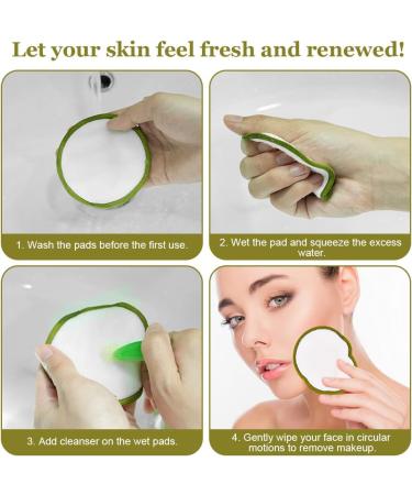 LOPHE Reusable Makeup Remover Pads 24 Pcs | Eco-Friendly & Washable Velvet Pads | Mesh Laundry Bag | Face Cleaning Puff | Gift for Women - Buy Online on SooperMarket.com