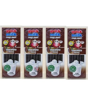 04 x Quick Milk Magic Sipper Choc Straws - Chocolate Flavour - Buy Online on SooperMarket.com