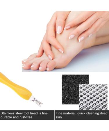 Stainless Steel Foot Dead Skin Removal Tool Set - 9 Pcs Kit for Wet and Dry Cracked Feet - Reusable Foot Rasp for Effective Foot Care - Buy Online on SooperMarket.com