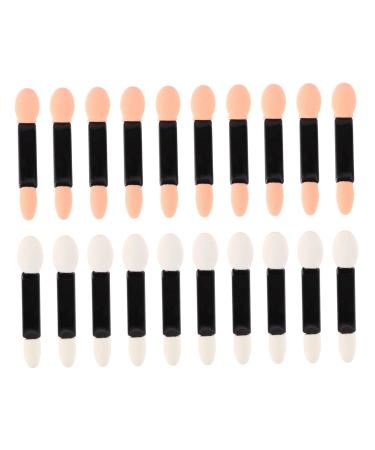 MAGICLULU 20pcs Women Eyeshadow Brush Double Head Eyeshadow Brushes Brush Eyeshadow Make up Miss Set