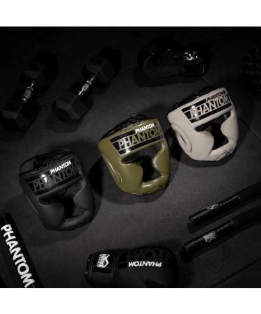 Phantom Head Guard APEX | Ultimate Boxing & MMA Protection | Unisex Full Face for Muay Thai & Fighting | Army Style - Buy Online on SooperMarket.com