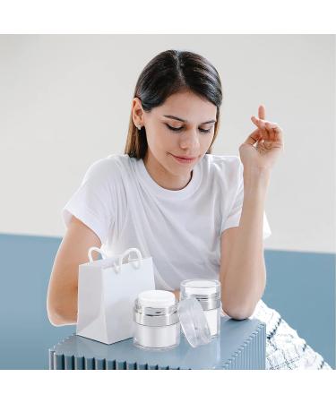 UMETASS 3-pcs 1oz Airless Pump Jar Set - Travel Size Refillable Vacuum Bottles for Creams and Lotions 30ml/1.0oz - Buy Online on SooperMarket.com