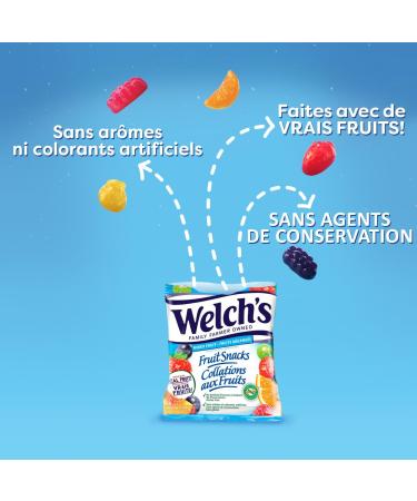 Welch's Fruit Snacks Mixed Fruit & Berries 'N Cherries Bulk Pack Gluten Free Individual Single Serve Bags 22g (Pack of 72) - Buy Online on SooperMarket.com