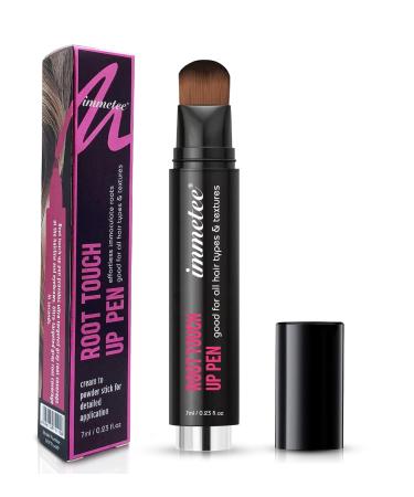 immetee Hair Root Touch Up Pen Instant Hairline Concealer Pen Hair Dye Brush Pens Root Concealer & Gray Hair Coverage. 7ml/0.23fl oz (Light Brown)