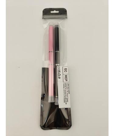 Kalolary Dual-Ended Poly Gel Brush Set - 2PC Acrylic Nail Extension Tools (Black + Pink) | Perfect for UV Gel & Nail Art - Buy Online on SooperMarket.com