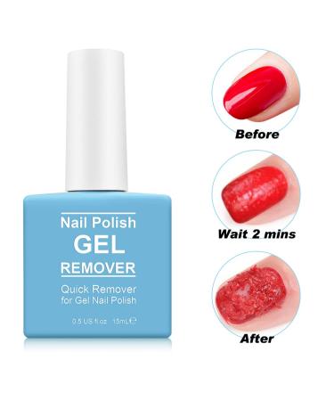 Quick Gel Nail Polish Remover Set | Shape N Buff & Cuticle Pusher | Effortless 2-5 Min Removal | Colorful Nail Care Essentials - Buy Online on SooperMarket.com
