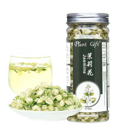 Plant poison jasmine tea dried flowers 100% naturally pure herbal tea loose leaf white jasmine can mix green tea jasmine essential oil can extract 30g / 1oz 30g-jasmine flower