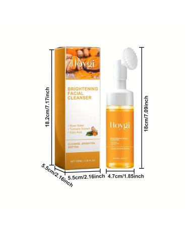 Turmeric Facial Cleanser - Foaming Face Wash for Deep Cleansing 100ml | Suitable for All Skin Types - Buy Online on SooperMarket.com