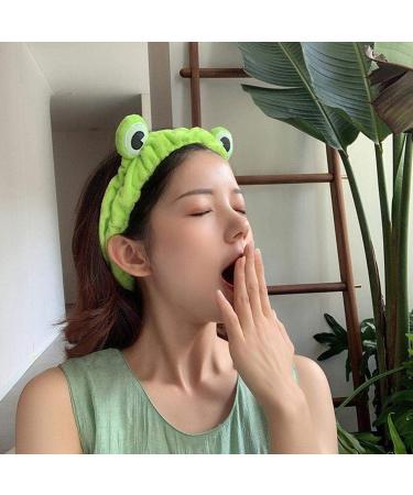 Green Headband Wide-brimmed Elastic Makeup Hair Band Non Slip Washing Face Fluffy Hair Wraps for Women Girls Shower Sports Beauty Skincare Women's Fashion Headbands - Buy Online on SooperMarket.com