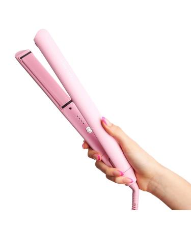 FoxyBae Sea Salt Spray & Flat Iron Bundle - Biotin-Infused Texturizing Spray & 1" Sleek & Slay Ceramic Hair Straightener for Voluminous Frizz-Free Shiny Hair Party Pink  - Buy Online on SooperMarket.com