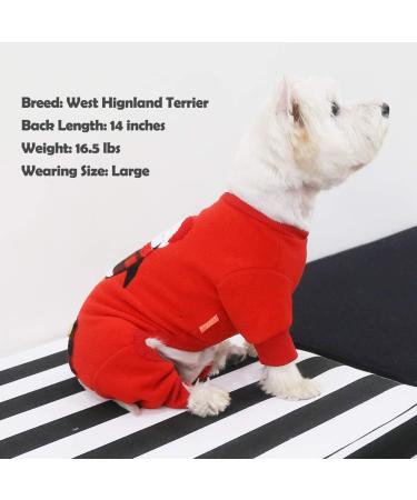 KYEESE Xmas Holiday Dog Pajamas - Soft Velvet Pjs for Small Medium Dogs - Penguin Design - Buy Online on SooperMarket.com