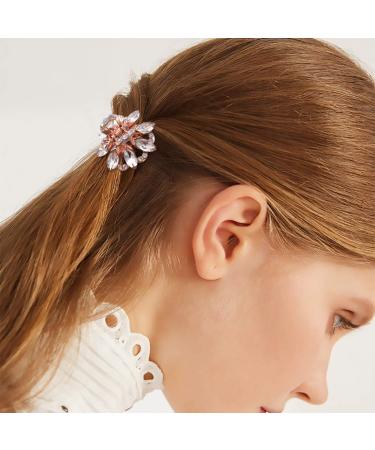 3PCS Crystal Rhinestone Rose Gold Hair Claw Clips for Women & Girls - Buy Online on SooperMarket.com