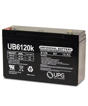 6V 12Ah SLA Replacement Battery for Streamlight Litebox SL40 Flashlights by UPSBatteryCenter