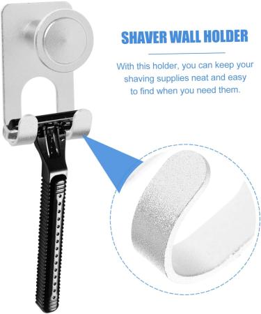 Cabilock 10 pcs No Hook Shaver Holder | Bathroom Razor & Towel Storage | Aluminum Alloy Clothes Hook - Buy Online on SooperMarket.com
