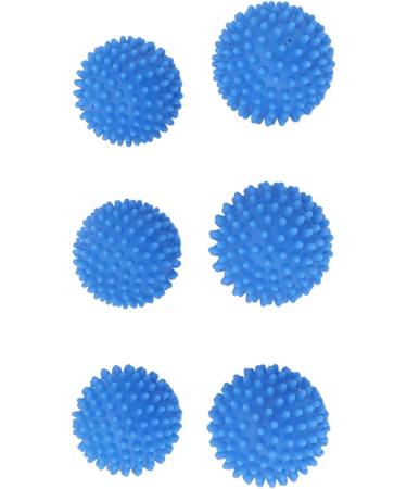 Eco Laundry Dryer Silicone Balls Silicone Laundry Dryer Reusable Balls Practical Reduce Drying Time Eliminate Wrinkles Reusable for Apartment (Blue 6 PCS) - Buy Online on SooperMarket.com