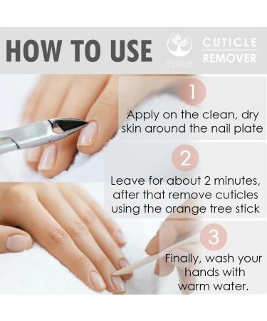 Eylleaf Liquid Cuticle Remover 15ml - Softens Dry and Dead Skin - Buy Online on SooperMarket.com