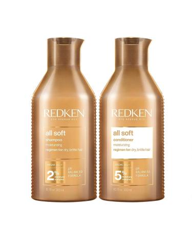 Redken All Soft Shampoo 300ml & Conditioner 300ml Duo