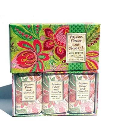 Greenwich Bay - Botanical Shea Butter Bar Gift Set - Passion Flower & Olive Oil