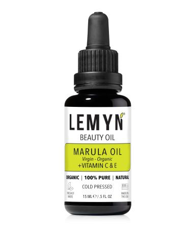 Virgin Marula Face Oil | Supercharged with Vitamin C & E | Freshly Made | Intense Hydration & Radiance Boost | Anti-Aging Skin Care and Face Moisturizer | Organic Vegan Cruelty-Free 0.5 Fl Oz (Pack of 1)