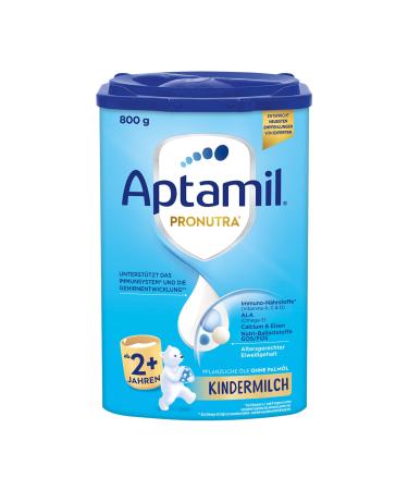 APTAMIL children's milk 2+ - children's food from 1 year with Omega 3 Ala without palm oil baby food milk powder 1x 800g for 24 months and above contains Soy