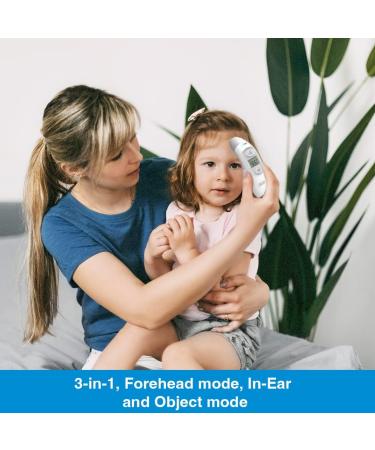 BLACK+DECKER 3-in-1 Infrared Thermometer | Fever Alarm, Forehead/Ear/Object Modes | Fast Response Time, Auto Shutdown | Mute Function for Babies (BDXTMB100) - Buy Online on SooperMarket.com