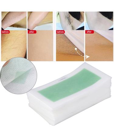 Premium Wax Paper Strips for Hair Removal - 10-Part Set | 18x9 cm Depilatory Fleece for Legs Arms & Armpits - Buy Online on SooperMarket.com
