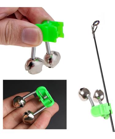 40PCS Fishing Rod Alarm Bells with Dual Alert Bells - Loud Sound Bite Indicators for Sea Rods - Buy Online on SooperMarket.com