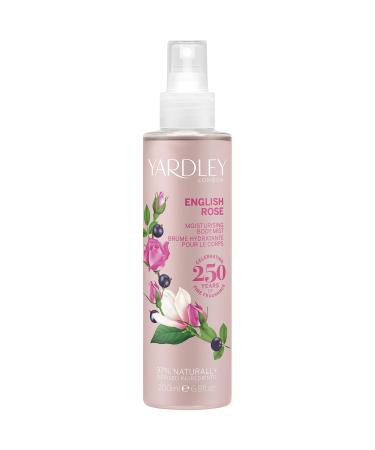 Yardley of London English Rose Moisturising Fragrance Body Mist for Women 6.8 Ounce 6.8 Fl Oz (Pack of 1)