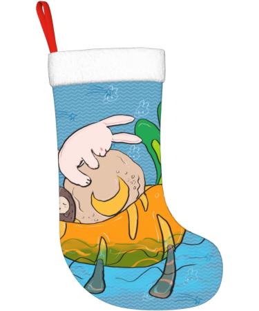 YYHHAOFA Sunflower Seeds and Rabbits Prints Christmas Decorative Stockings : Soft Light and Tactile Suitable for Christmas Halloween - Buy Online on SooperMarket.com