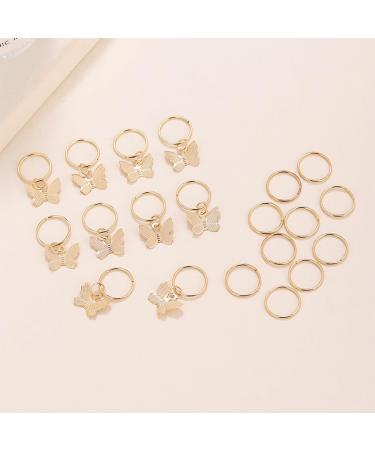 20PCS Hair Beads For Women Braids Jewelry For Hair Dreadlocks Accessories Metal Gold Silver Clips For Hair Braiding Beard Decoration For Girls Women one color D - Buy Online on SooperMarket.com