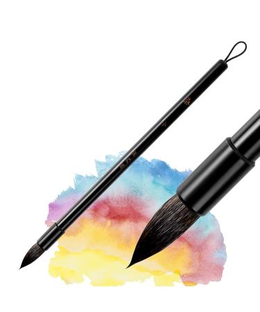 LIGHTWISH Watercolor Brushes  Paint Brushes  Mop Round Paintbrush for Art Painting  Art Supplies  Illustration  Animation and Rendering  Professional Watercolor Paint Brushes (RX12)