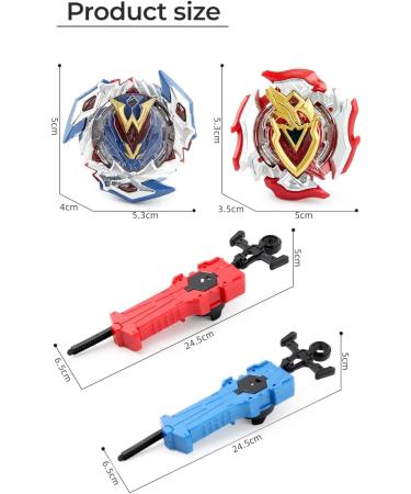 Obest 2 Whirlwind Gyros & Launchers - Burst Turbo Bey Battle Tops - Perfect Kids' Halloween/Christmas Gifts - Buy Online on SooperMarket.com