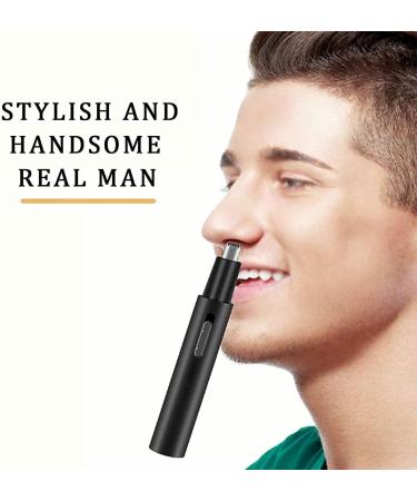 USB Rechargeable Nose Hair Trimmer & Electric Eyebrow Remover - 360 Rounded Cutter Perfect for Travel & Easy Grooming - Buy Online on SooperMarket.com