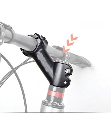 Wake MTB Stem 45 31.8 90mm Short Handlebar Riser | Aluminum Alloy Black | for MTB Road Bike BMX Cycling - Buy Online on SooperMarket.com