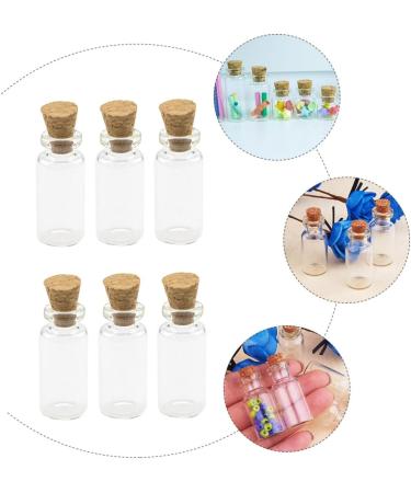 Zerodeko 200 Pcs Cork Bottle Glass Bottles with Cork Stoppers Transparent Glass Bottles Diy Wishing Bottle Jar Necklace Mini Wish Bottle Pendant Glass Bottle Small Drifting Bottle - Buy Online on SooperMarket.com