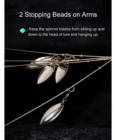 Giyofom Umbrella Rigs for Bass & Stripers Fishing | Freshwater Swimbait Bait Rig Set - Blue  - Buy Online on SooperMarket.com